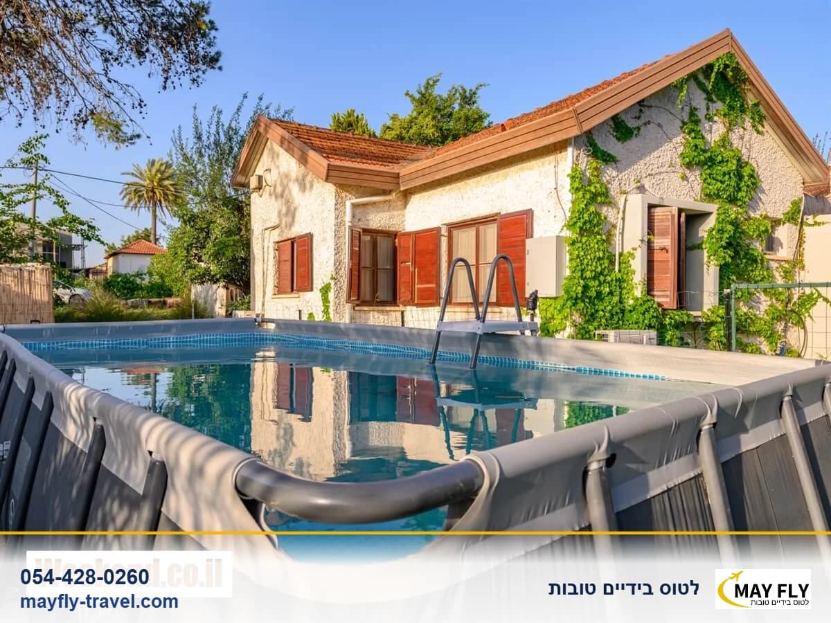 וילה בית בעמק במרחביה עד 18 נפשות עם בריכה וג'קוזי