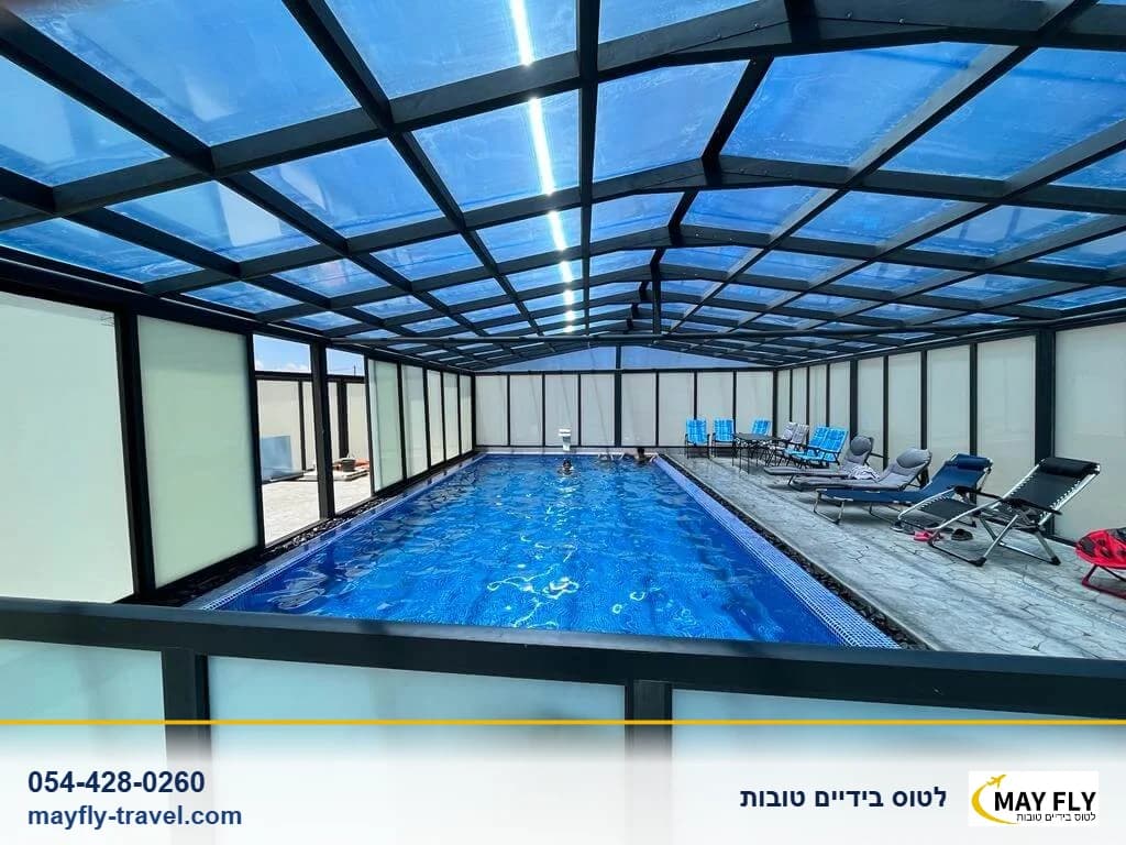 וילה פסגת השמש ברמת הגולן עם 5 חדרי שינה ובריכה מחוממת