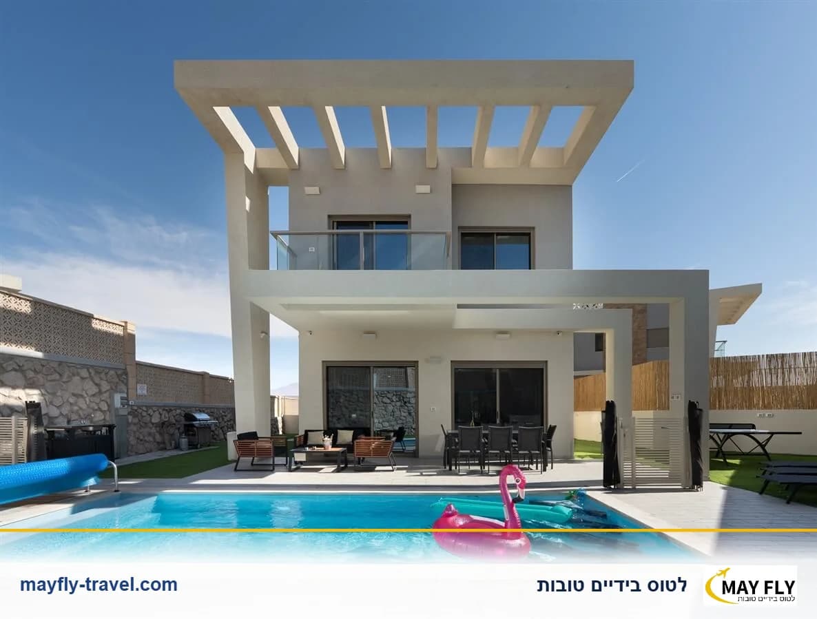 וילה אקווה ויסטה אילת - וילה יוקרתית עם בריכה פרטית עד 15 איש